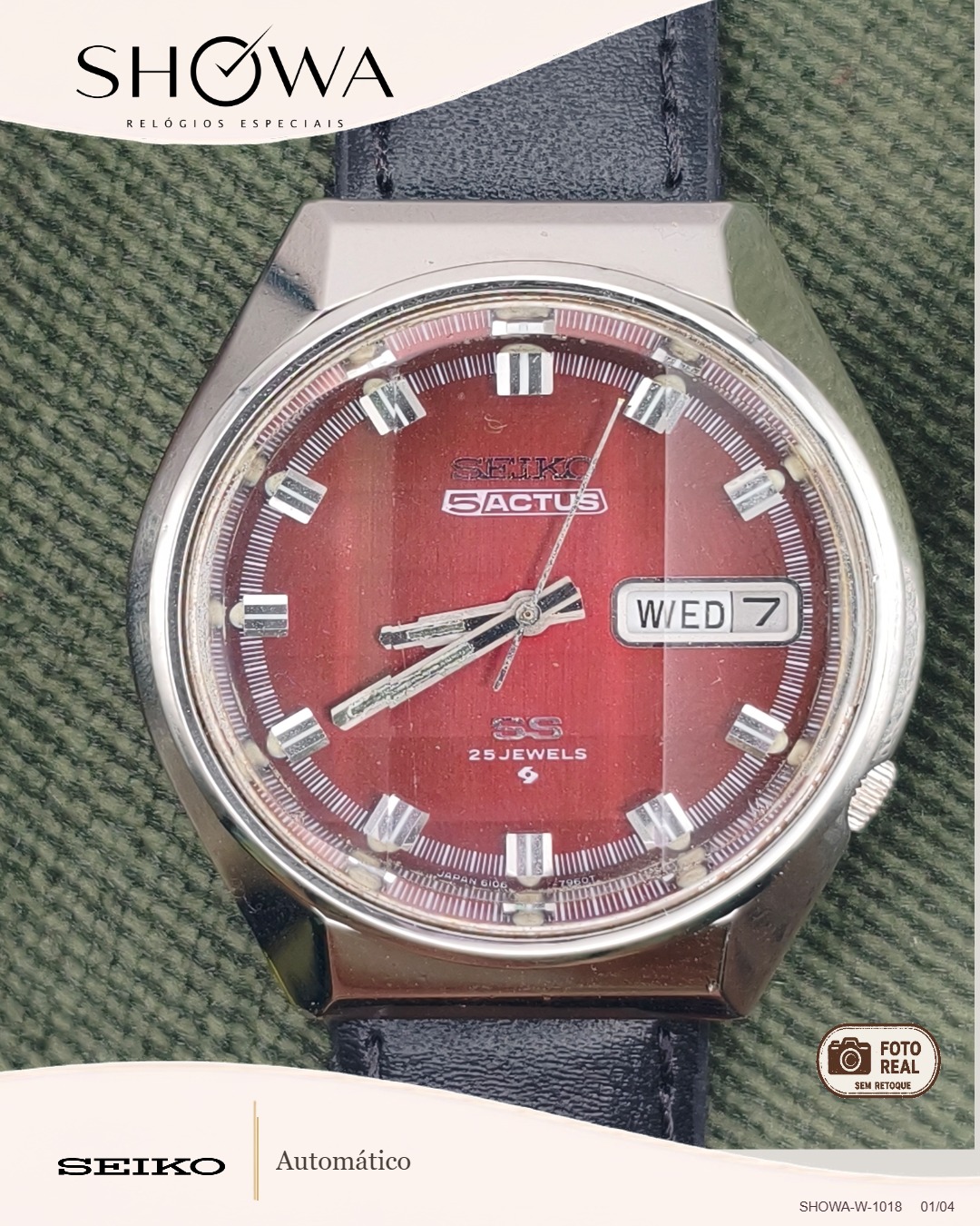 Seiko 5 Actus SS da seleção SHOWA
